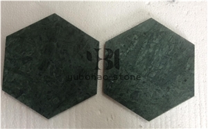 New Dark Green Marble,Round Hexagonal Kitchen Tray