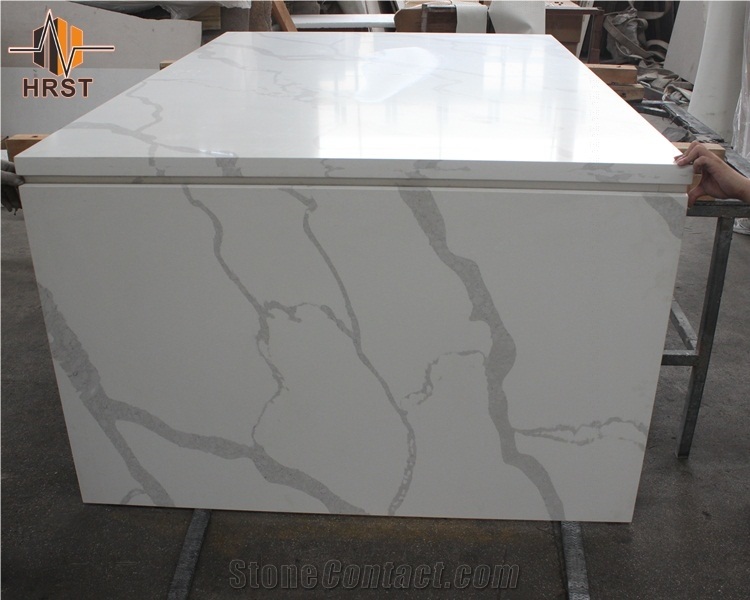 Artificial Carrara White Quartz Vanity Top