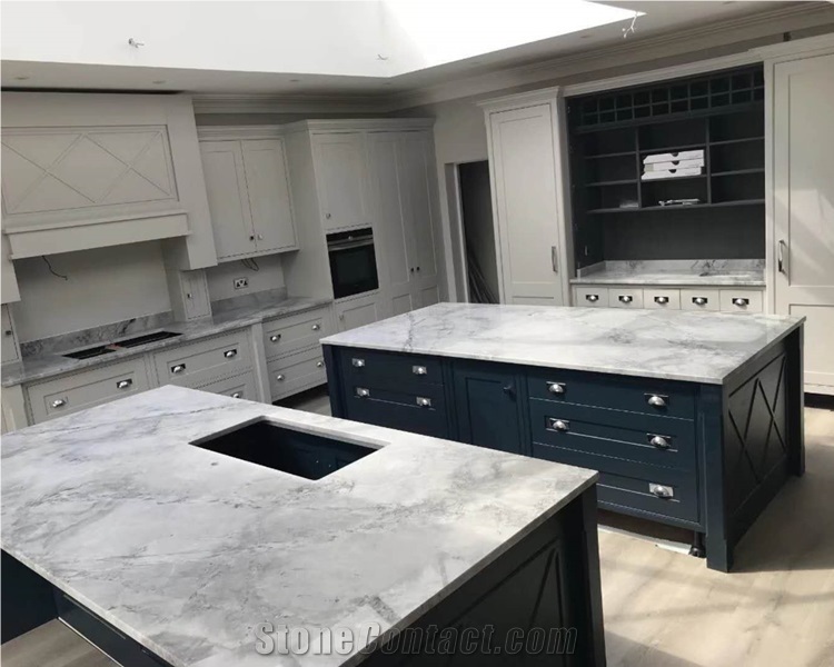 Calacatta Grey Marble Kitchen Counter Top
