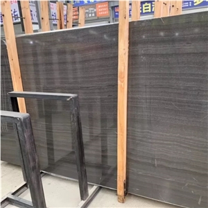 China Black Wood Vein Marble Slabs
