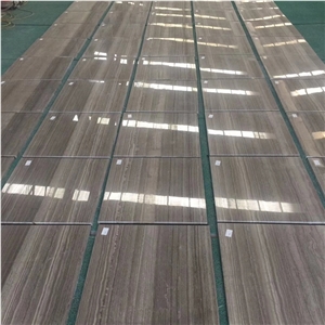 China Brown Wood Look Marble Tile and Slabs