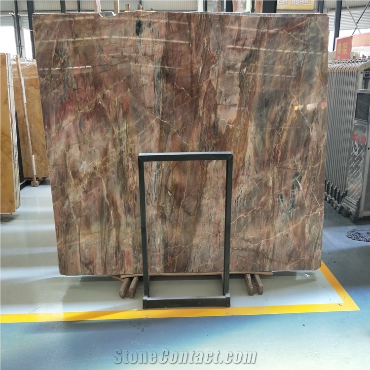 China Louis Red Marble Slabs for Design