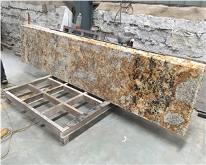 Delicatus Gold Granite Kitchen Bar Top