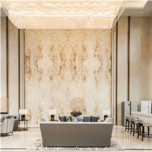 Golden Silk White Marble