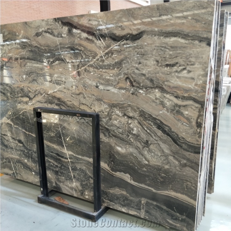Italy Polished Venice Brown Marble Slabs