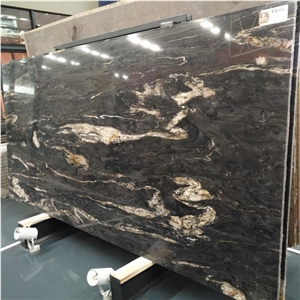 Universe Black Granite Slab