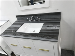 Blue Sands Marble Bath Tops Bathroom Vanity Tops