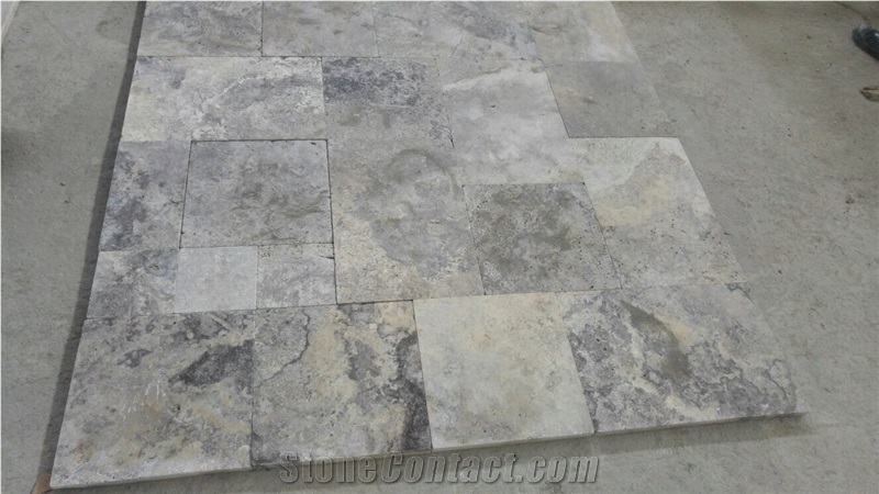 Silver Travertine Slabs and Tiles