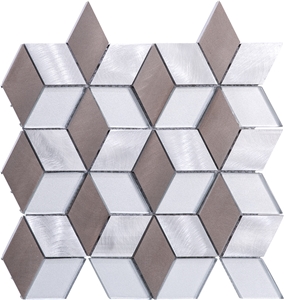 Color Aluminum Steel Mixed Metal Mosaic Tile