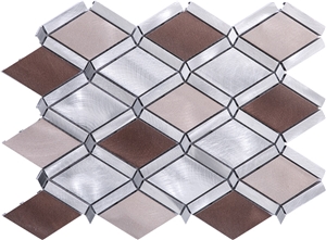 Colorful Square Shape Stainless Mosaic