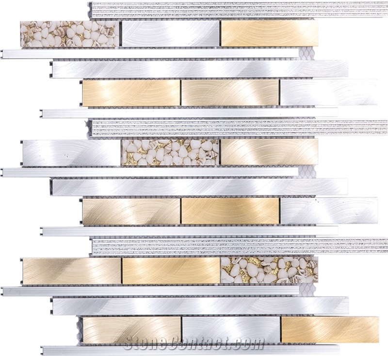 New Type Sell Well Aluminum Golden Silver Mosaic