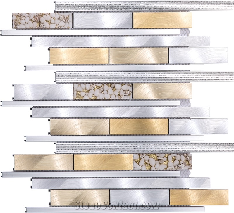 New Type Sell Well Aluminum Golden Silver Mosaic