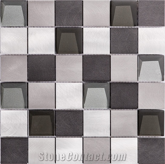 Random Strip Aluminum Shaped Wall Tile