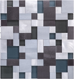 Wall Colour Stainless Steel Metal Mosaic