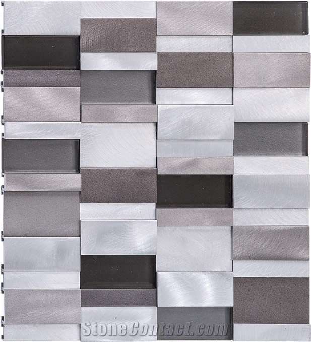 Wall Colour Stainless Steel Metal Mosaic
