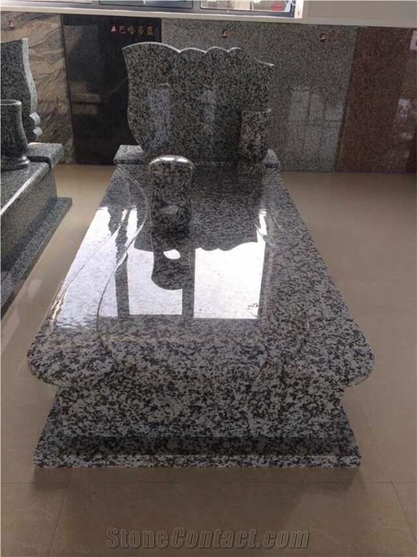 G439 White Granite Tombstone