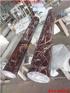 High Quality Rosso Levanto Marble Column