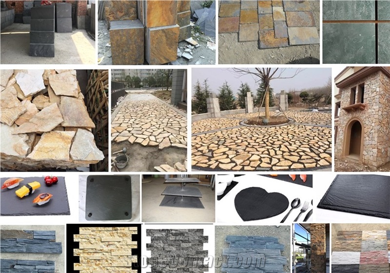 China Natural Beige Color Culture Stone Slate