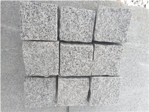 Hubei Seasame White Granite Cobble Stone
