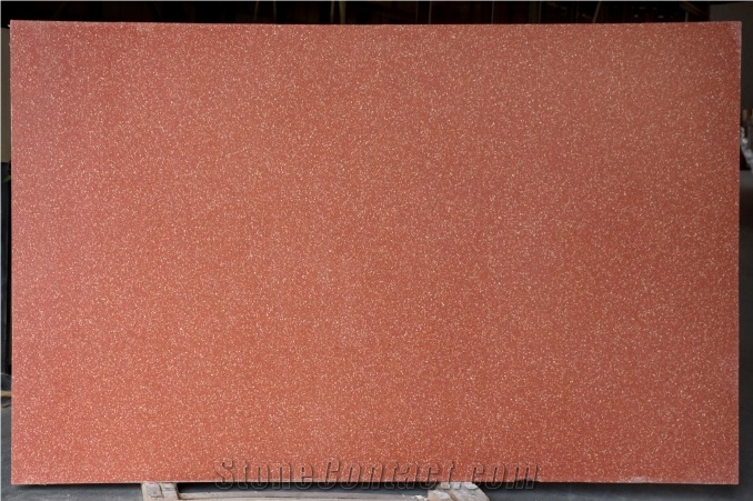 Red Color Cement Terrazzo Slabs