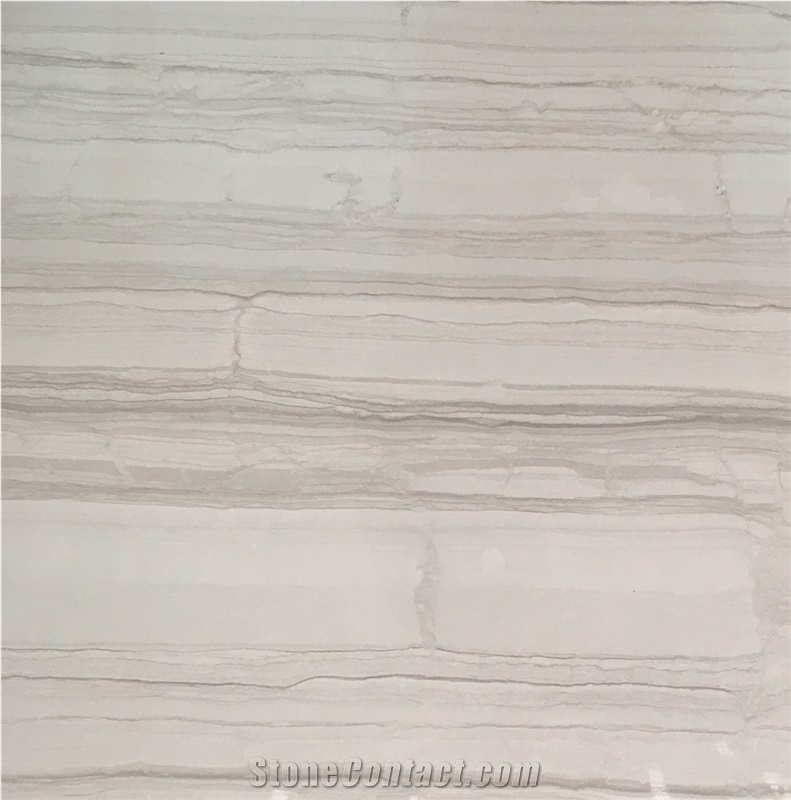 Athens Wood Grain Silver Marble Slabs Floor Tiles
