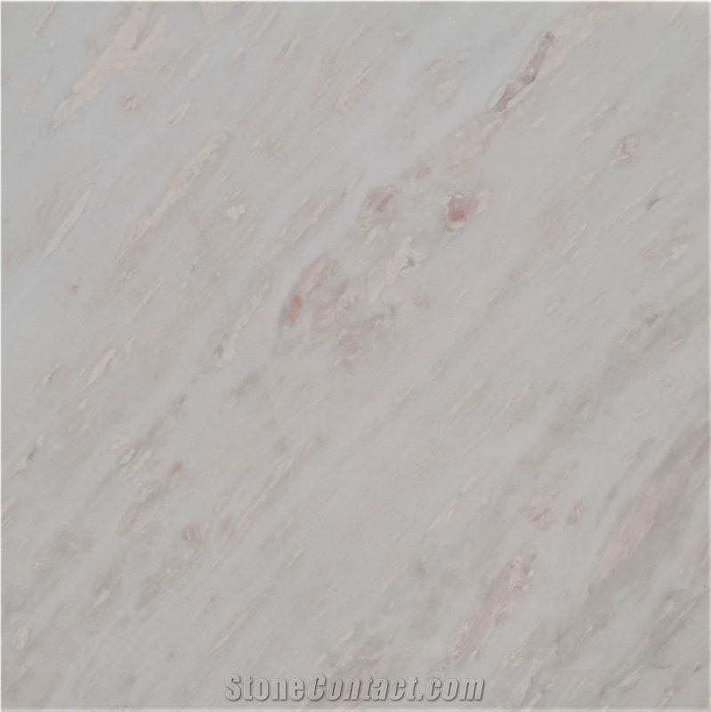 Bianco Rose Pink White Marble Slabs Floor Tiles