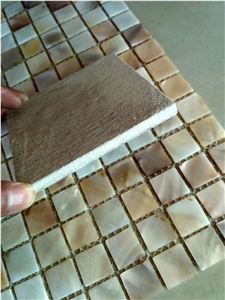 Black Brown White Shell Mosaic Wall Flooring Tiles