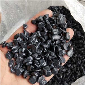 Black Tumble Gravel Pebble Wash Stone Aggregates