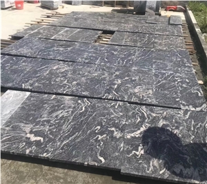 China Colombo Juparana Black Granite Slabs Tiles