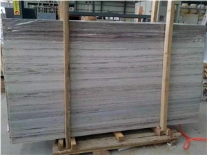 China Crystal Wood Grain Grey Marble Slabs Tiles