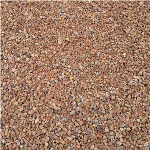 Crushed Red Rubble Aggregates for Landscaping