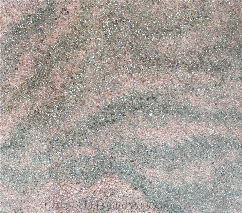 Galaxy Pink Red Granite with Silver Dots Slabs
