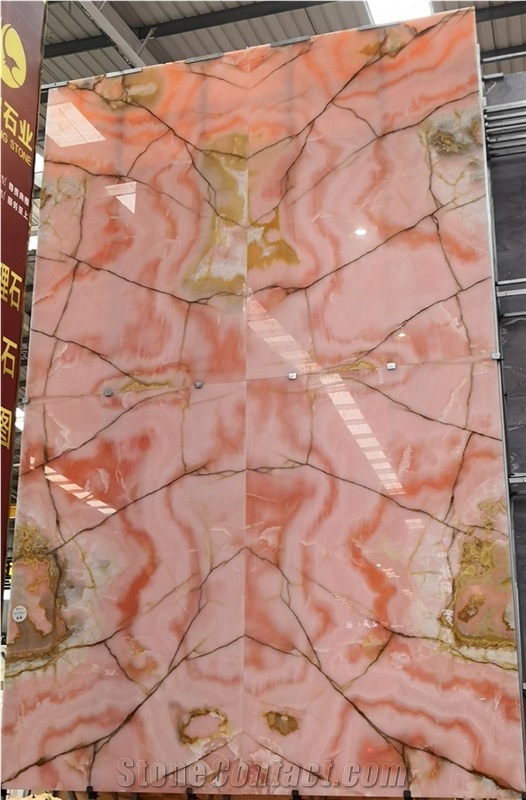 Iran Persian Light Pink Onyx Walling Tiles Price