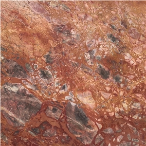 Luxury Syrian Rosso Numidia Red Marble Slab Price