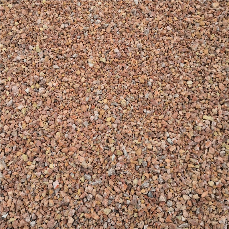 Quarry Crushed Dark Red Gravel for Landscaping