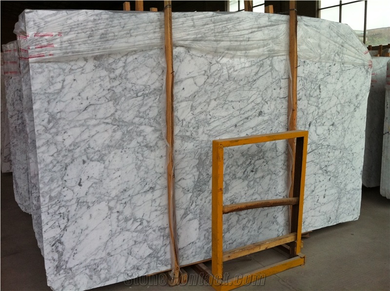 Cheap Italy Carrara White Marble Slab&Tile