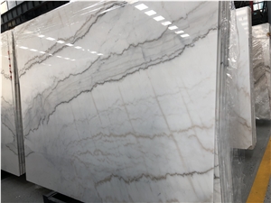 Good Quality Polished Guangxi White Marble Slabs