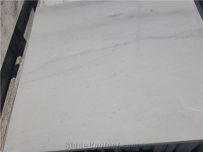 Kemal Pasa White Marble Tiles- Slab