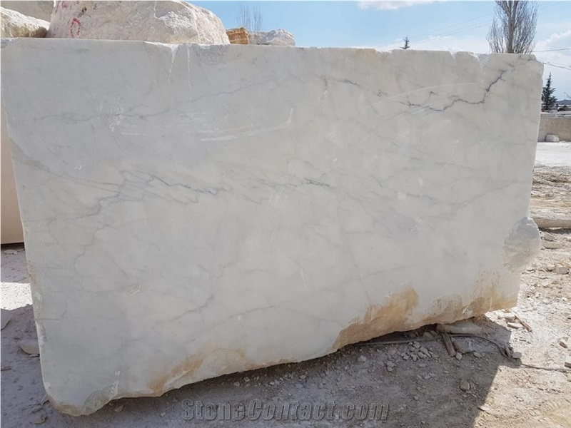 Mugla White Marble Block