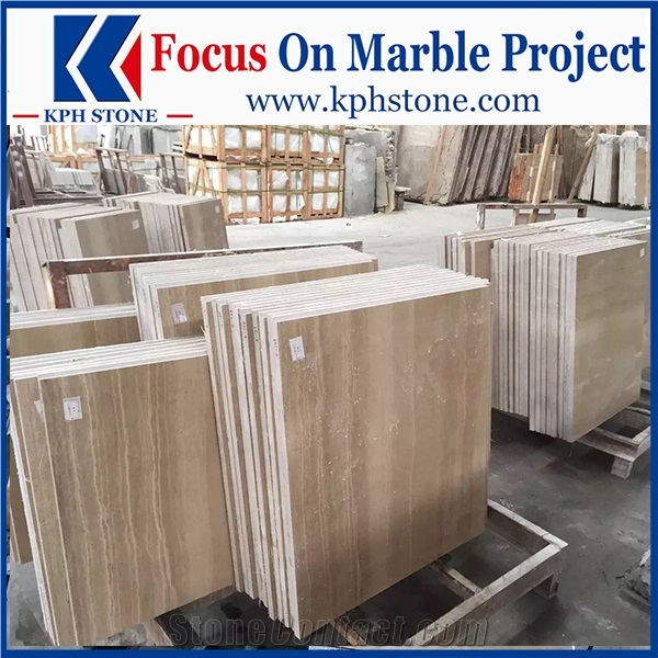 Athent Grey Wooden Grain Marble Slabs&Tiles