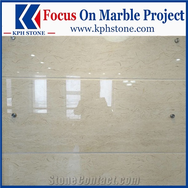 Bela Beige Marble Bathroom Floor Tiles for Novotel