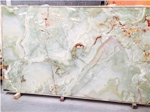 Bolagh Light Green Onyx Tiles and Slabs for Hotels
