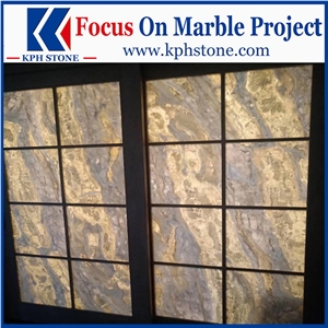 Changbai White Jade Marble Transparent Wall Tiles