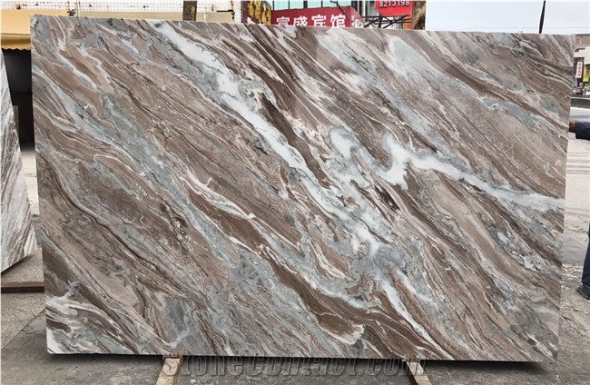 China Market Violet Brown Marble for Flooring