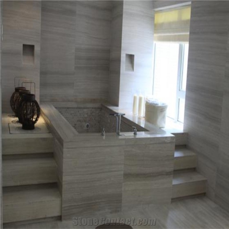 China Serpegiante Gey Wood Marble Projects Designs