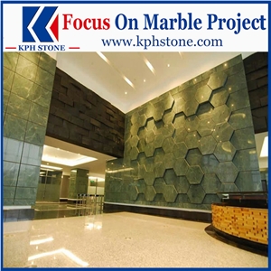 Dandong Green Marble Lobby Floors&Walls Design