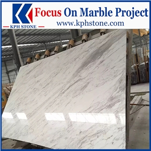 Doxato Semi White Marble slabs lobby design