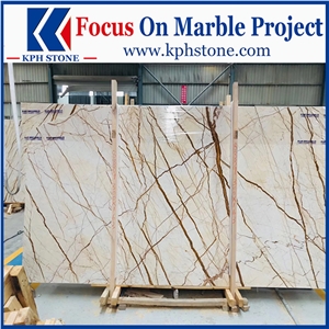 Golden Cream Marble Floors&Walls&Tiles&Slabs