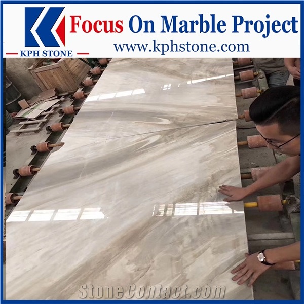 Italy Macedonian White Marble Reception Slabs&Tile