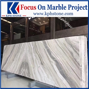 Italy Volakas Semi White Marble Slabs for Versace